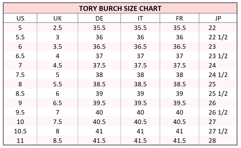 Total 51+ imagen tory burch ring size chart - Abzlocal.mx